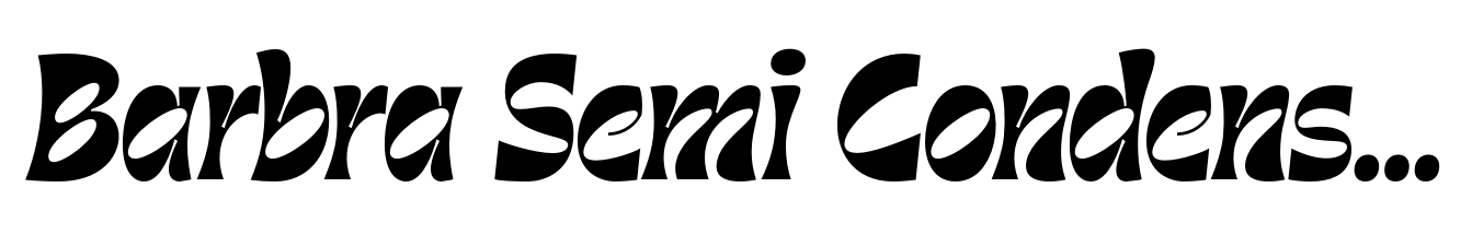 Barbra Semi Condensed Italic